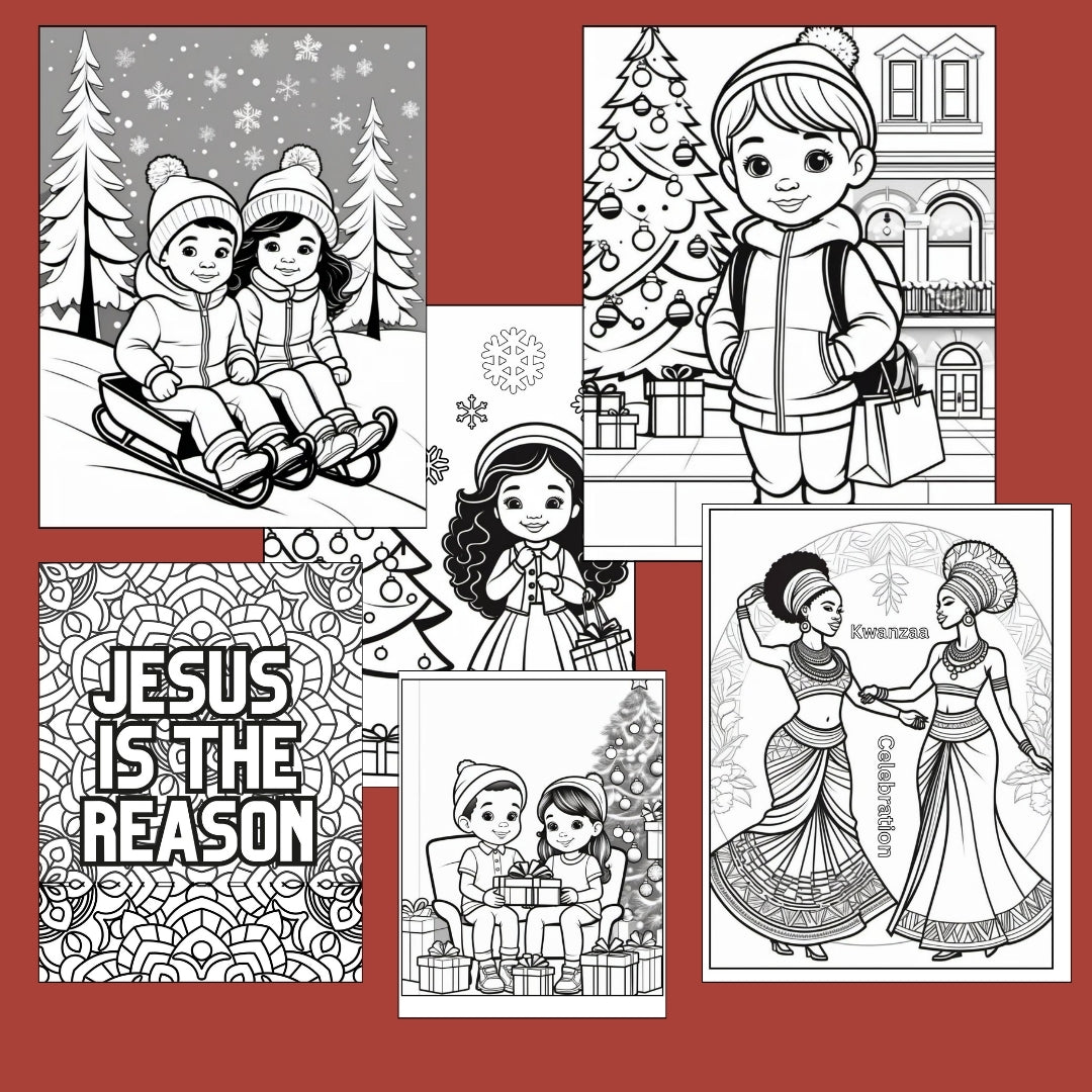 My Family Christmas Coloring Book