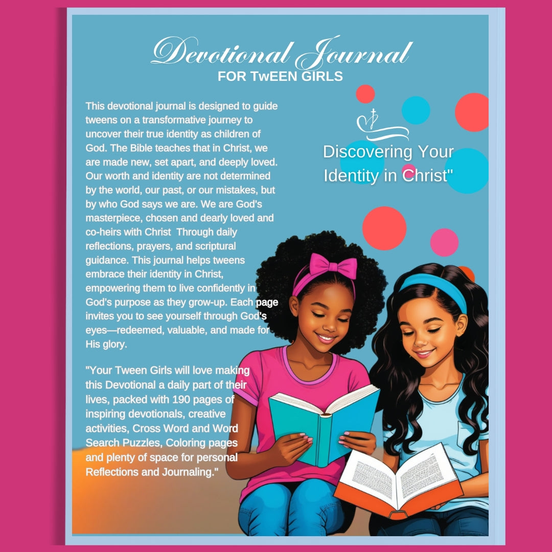 Devotional Journal for Tween Girls - Discovering your Identity in Christ