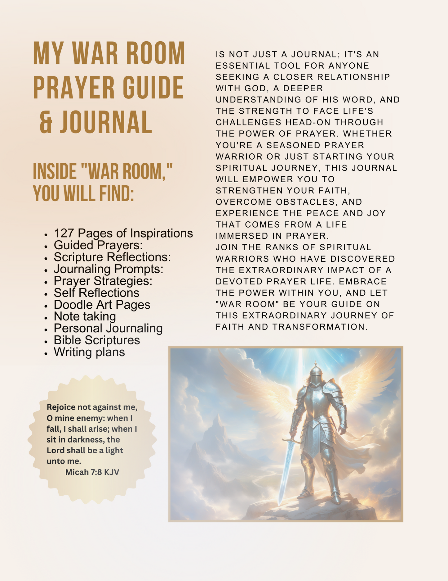 My War Room - Prayer Guide and Journal